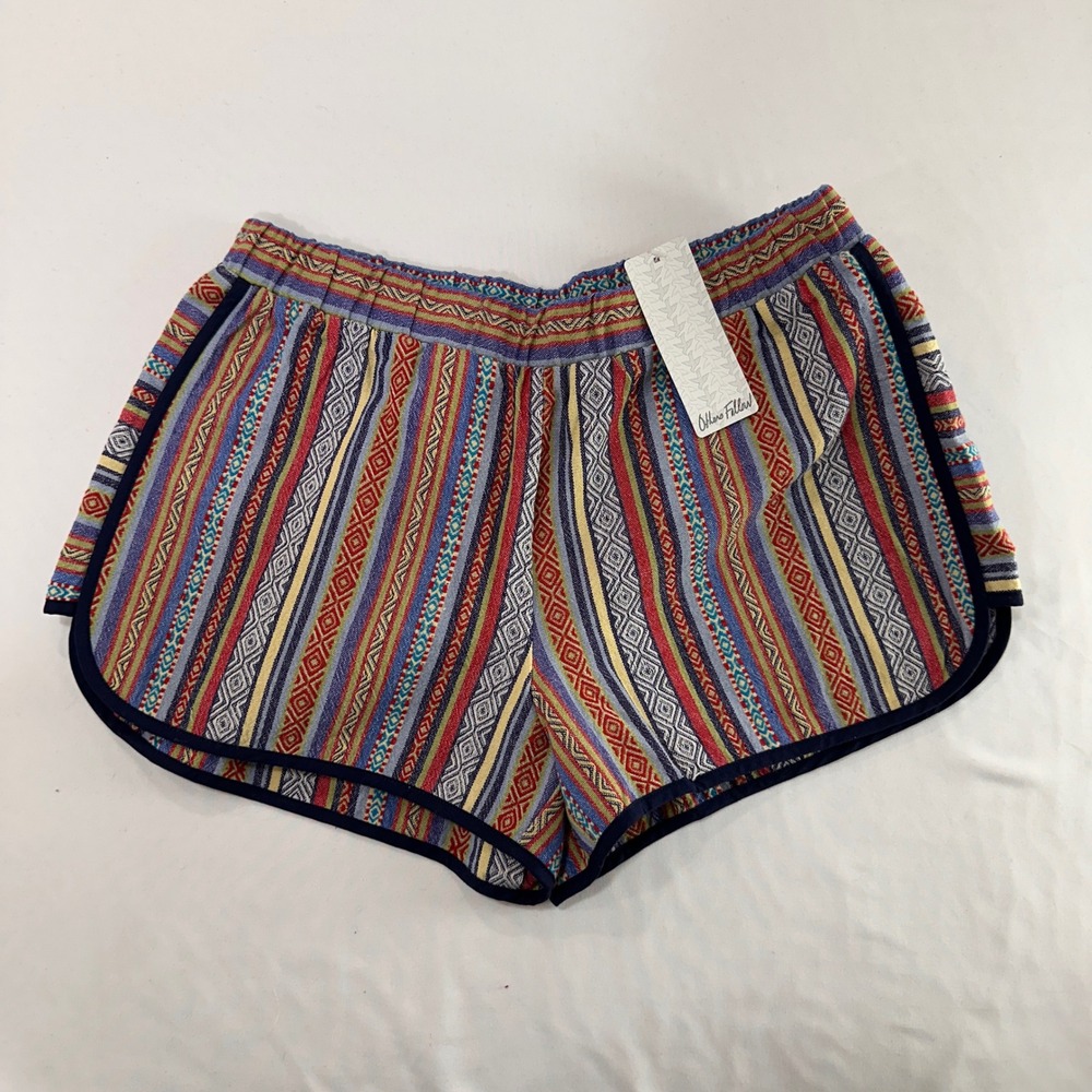 Others Follow Geometric Southwestern Shorts Womens Small Multi Color Boho Summer